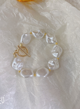 BoBo高级感轻奢精致个性不规则T形扣手链女小众设计手饰送礼物