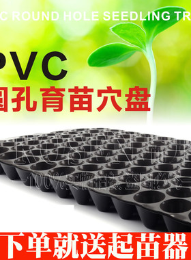 瓜果育苗盘圆孔玉米烟草穴盘辣椒种植盘菜苗盘蔬菜盘哈密瓜塑料盘