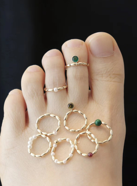 女合金超仙原创脚趾戒买一赠一