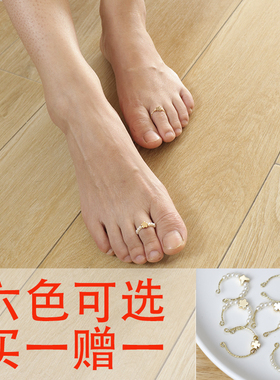 纯银关节脚趾时尚风开口戒指