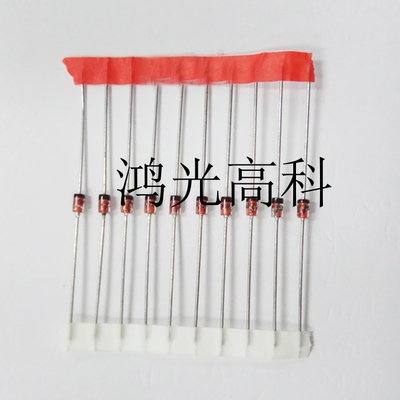 HGK 直插稳压二极管 1W 1N4739A 9.1V IN4739 玻璃管 稳压管 50个