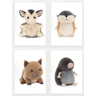 JELLYCAT英国蜜袋鼯斯温利野猪马斯韦尔鼹鼠兰贝斯旅鼠毛绒玩偶