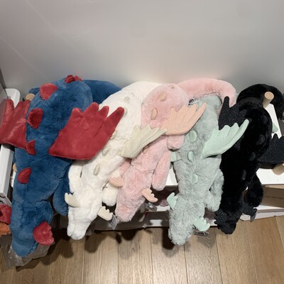 新到粉龙jellycat毛绒玩偶