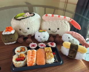 时髦寿司反卷寿司儿童玩具娃娃玩偶公仔 英国jELLYCAT2023年新品