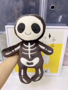 骷髅鲍勃公仔毛绒玩具陪伴玩偶可爱 英国jELLYCAT2023年万圣节新品