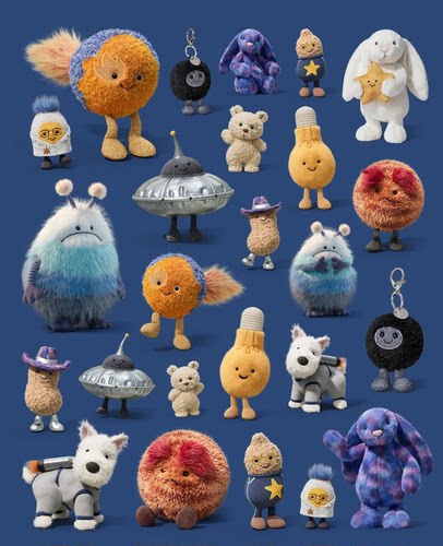 JELLYCAT毛绒玩具公仔超柔短毛绒玩偶儿童礼物space系列星际系列