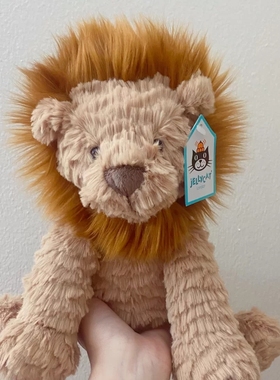 【现货】jellycat英国Fuddlewuddle Lion波浪毛小狮子毛绒玩具