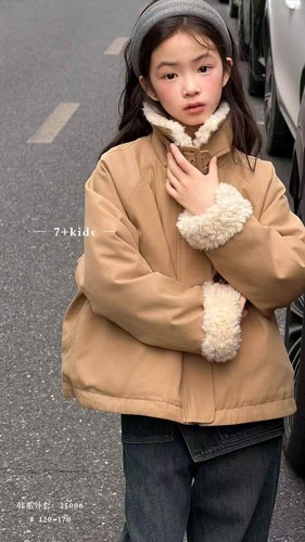 7+kids2025冬季新款女童韩版羽绒服洋气外套儿童保暖上衣潮25006
