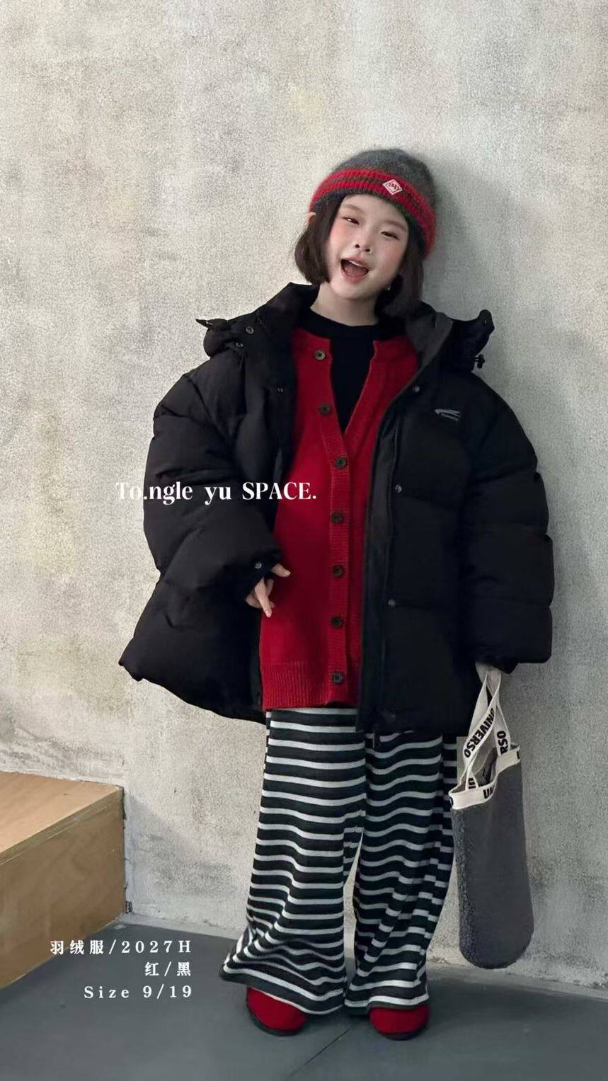 童乐鱼2025冬季新款男女童韩版羽绒服儿童加厚年货保暖外套潮2027