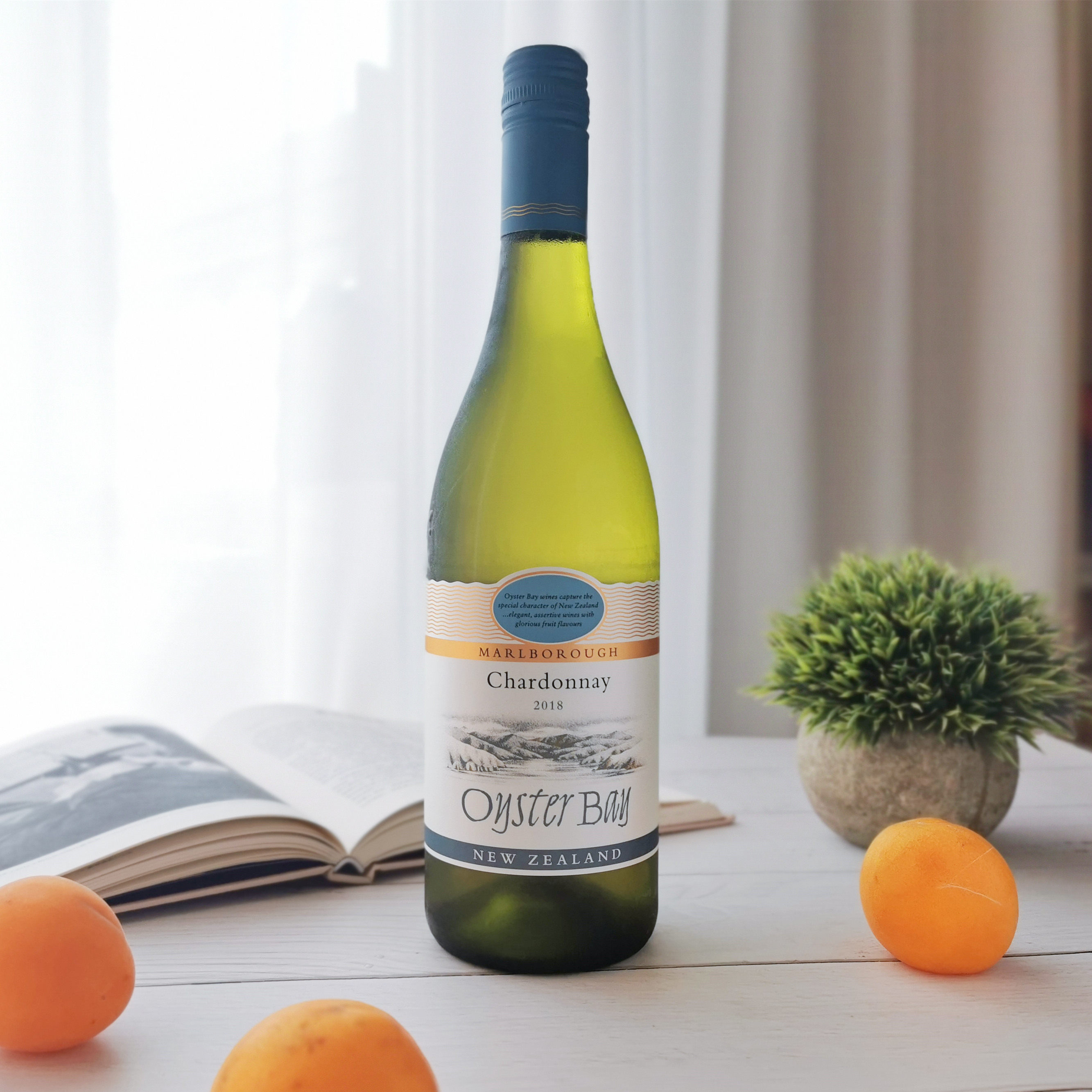 蚝湾霞多丽干白oysterbay新西兰马尔堡白葡萄酒酸爽清新果香花香