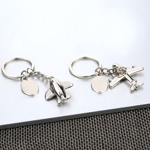 航空刻字logo商务礼品客机钥匙扣