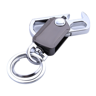 车钥匙扣男腰挂品牌挂件找防丢刻字礼品抖音指尖陀螺钥匙链锁扣