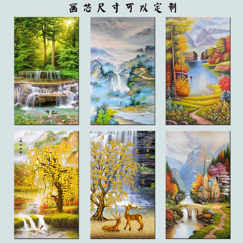 壁画客厅挂画招财风水,玄关壁画招财(第9页)_大山谷图库
