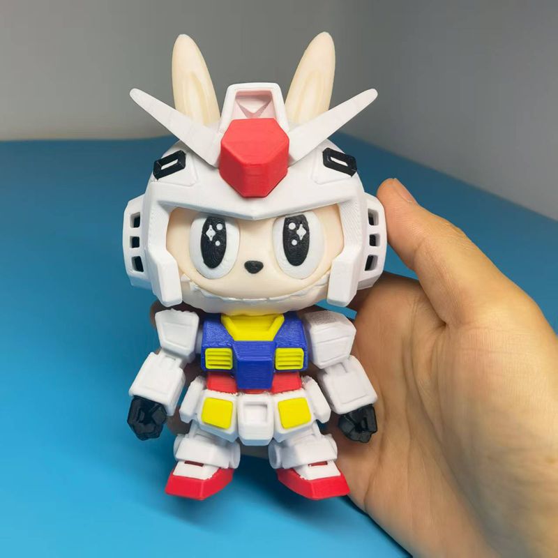 3D打印玩具拉布布创意摆件模型