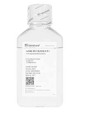 BL302A 1xPBS缓冲液(细胞培养)无菌PBS 500ml Biosharp/白鲨