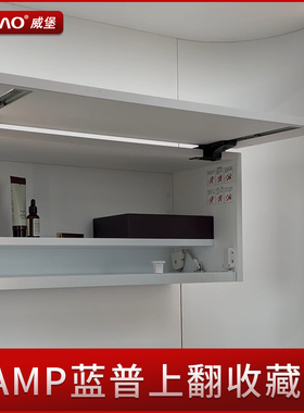LAMP蓝普日本进口橱柜上翻收藏门阻尼缓冲关闭上翻支撑滑入收藏门