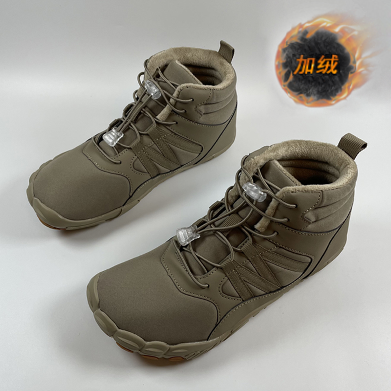 冬季加绒保暖女平底防滑休闲棉鞋