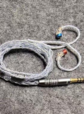 适用于CVJ可换插头 4.4平衡无氧铜线 0.78耳机线2PinS秦王耳机