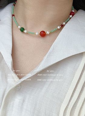 绿肥红瘦知否印象派新中式项链