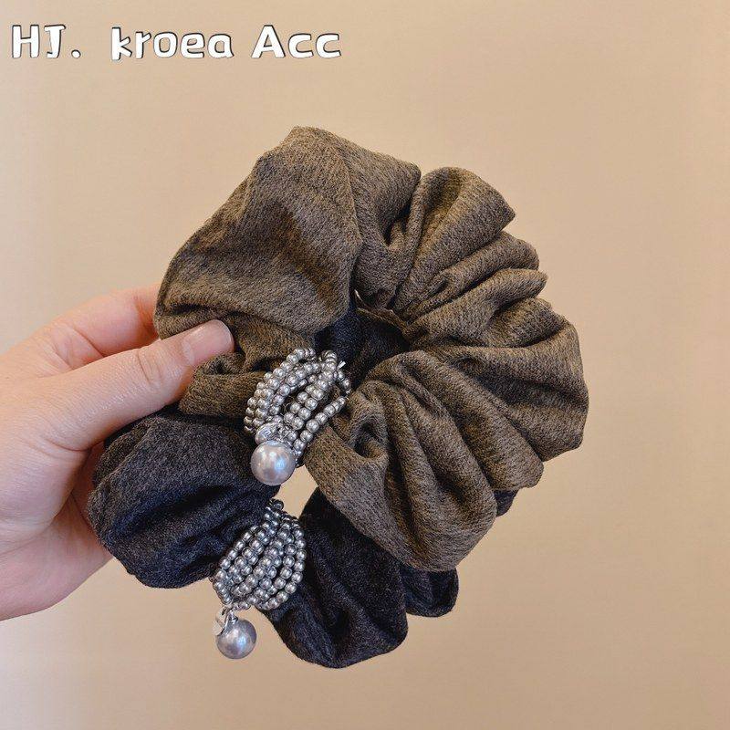 法式立体绕圈串珠复古大肠圈新款精致大肠发圈皮筋扎马尾丸子头饰,饰品/流行首饰/时尚饰品新,发饰,淘宝优惠券,粉丝福利购,淘宝优惠卷