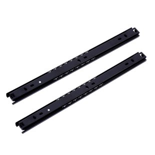 固特抽屉轨道二节电脑桌滑轨键盘托架2节导轨静音滑道滑槽厚1cm