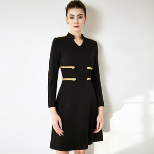 绝色时尚单品 高级感收腰a字连衣裙女秋季2025年新款漂亮惊艳裙子