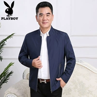 Playboy cha áo mùa xuân và mùa thu mỏng áo khoác nam 40 áo sơ mi trung niên tuổi trung niên 50 tuổi - Áo khoác áo khoác đẹp nam