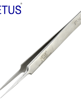 VETUS 高精密镊子ST-14（110mm）302不锈钢防磁防酸镊子 钟表维修
