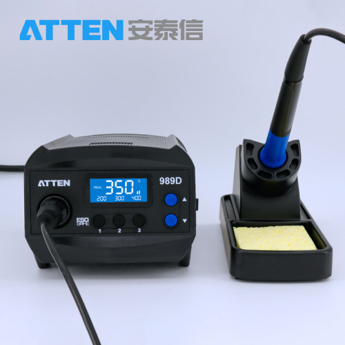 安泰信AT989D数显电焊台65W可调恒温电烙铁维修电子焊接工具