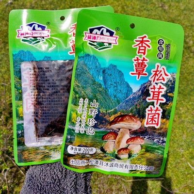 野生松茸菌川西阿坝特产开袋即食