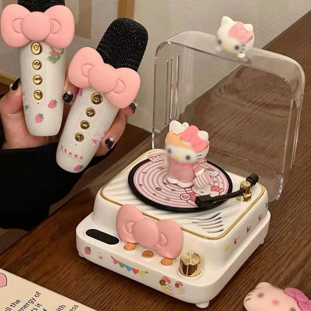 hellokitty话筒蓝牙音响可爱新款麦克风KTV音箱唱歌生日礼物女生