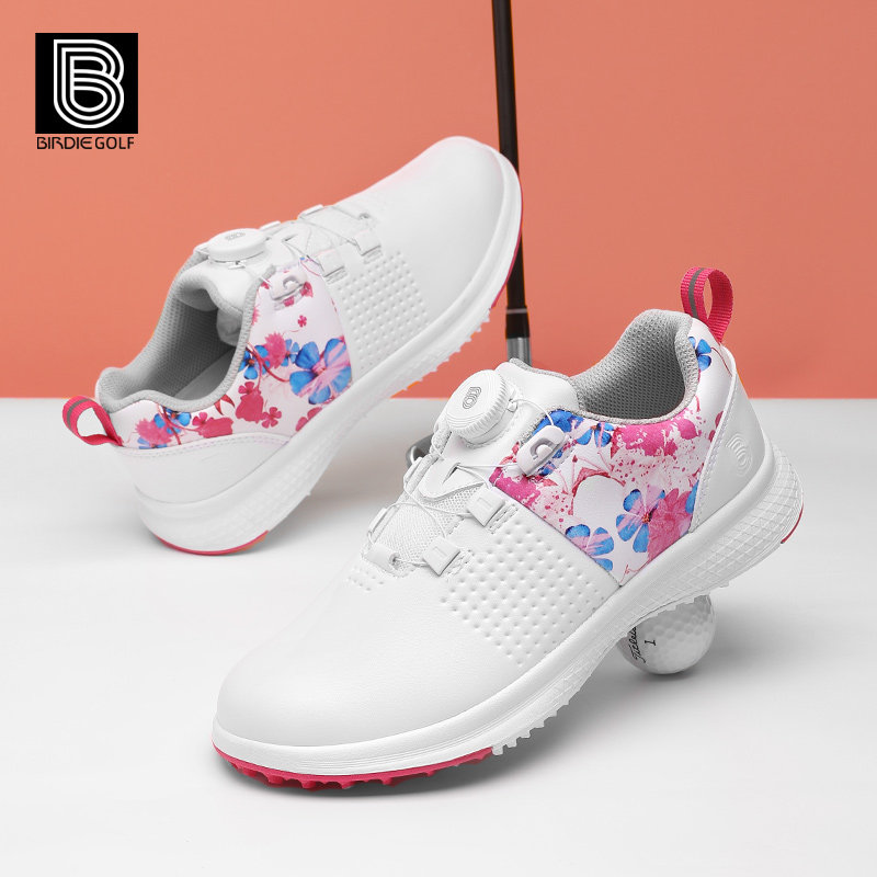 新品birdie泊蒂高尔夫球鞋女款 防水鞋 透气耐磨 运动鞋子 旋转扣