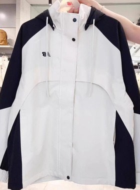 New Balance NB男女款运动服 拼色夹克 连帽防风外套NAE31141