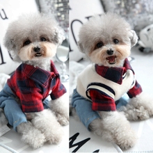 宠物比熊博美雪纳瑞小型犬贵宾犬泰迪狗狗衣服秋装春秋装四脚衣