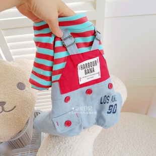 【品牌】宠物猫咪比熊雪纳瑞泰迪狗狗衣服秋冬装帅气可爱四脚衣