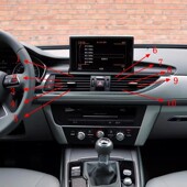 适用于12 仪表台中间左右侧空调吹风出风口拨片 17年款 奥迪A6L