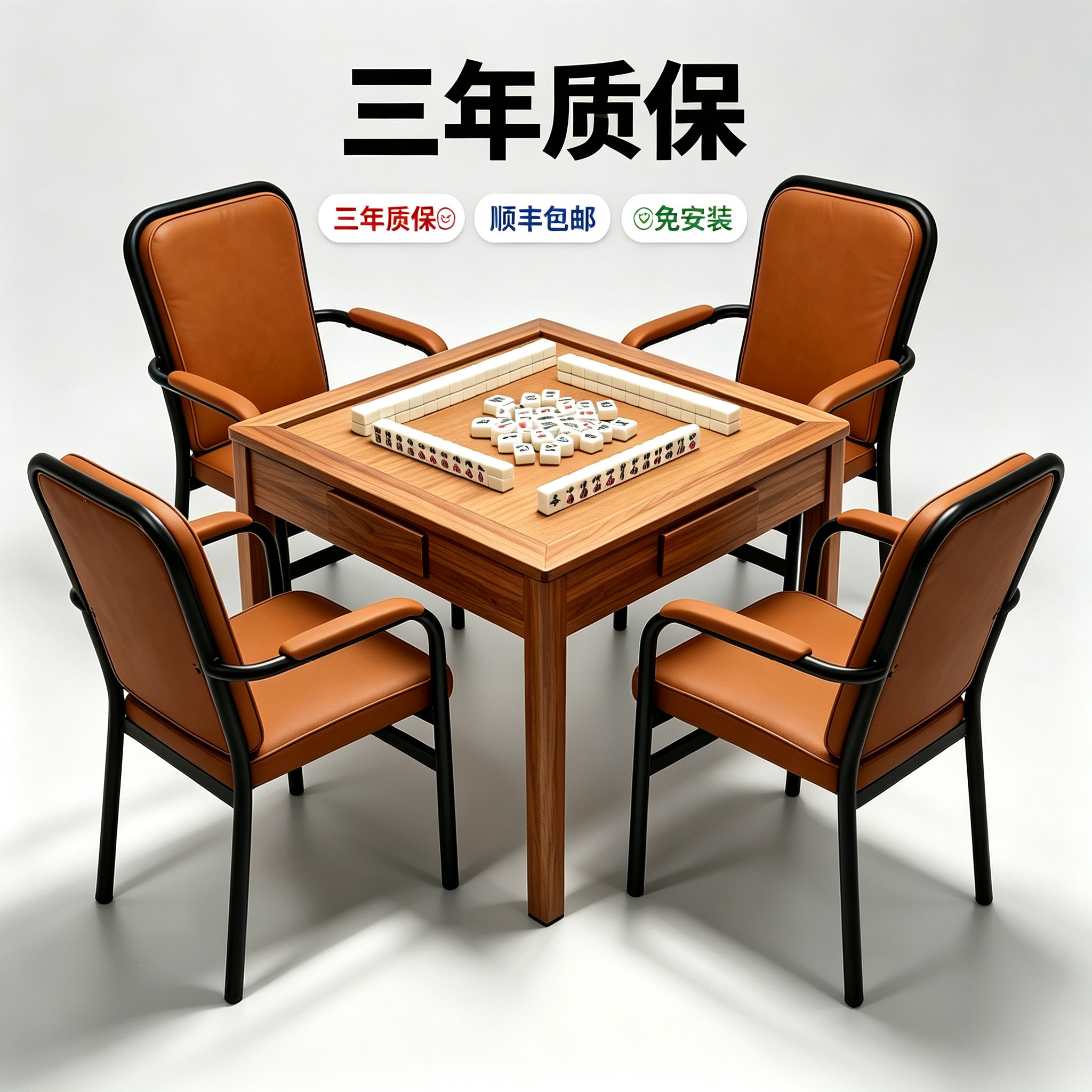 升级加厚款可重叠麻将椅顺丰包邮