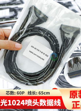 星光喷头数据线 星光1024喷头排线60P泰威工正彩神锐杰喷绘机65CM