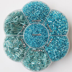 9mm灌银管珠diy服装鞋包绣珠材料包手缝散珠串珠手工饰品米珠配件