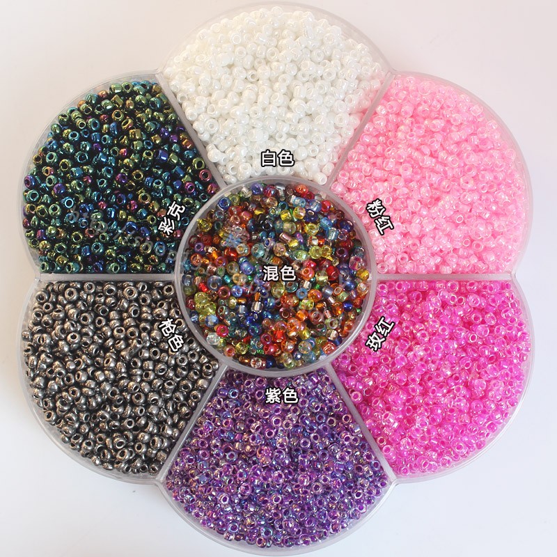 diy台湾玻璃和服配饰透明散珠