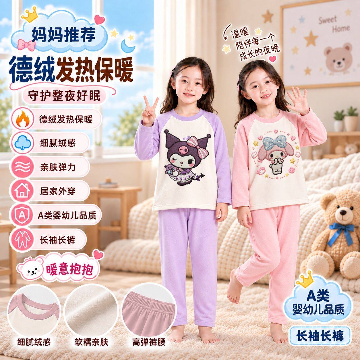 库洛米美乐蒂玉桂狗秋冬