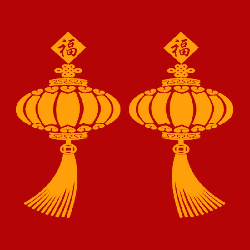 中国结车贴个性创意红灯笼元素反光贴纸车身拉花大货车装饰用品