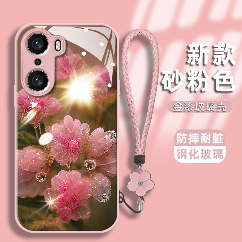 适用于华为荣耀60手机壳荣耀60pro保护套60se硅胶荣耀50小众50pro镜头全包50se防摔软边网红玻璃水晶花创意女怎么看?