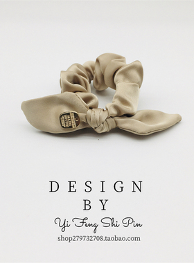 高端缎面蝴蝶结发圈女2025新款法式高级感丸子头扎发皮筋黑色头绳