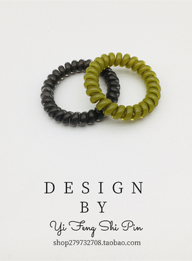 果冻无痕电话线发圈耐用弹簧电话圈夏天新款清新百搭马尾头绳发绳