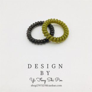 果冻无痕电话线发圈耐用弹簧电话圈夏天新款 清新百搭马尾头绳发绳