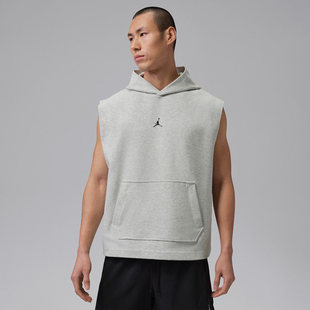 Nike耐克男士连帽背心无袖运动T恤灰色简约百搭透气IF3796-050