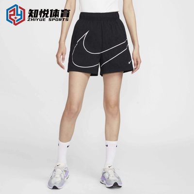 Nike耐克女士运动短裤透气休闲跑步裤黑色热裤HM4633-010-100