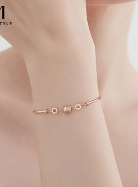 mck925银轻奢高级感小蛮腰手链