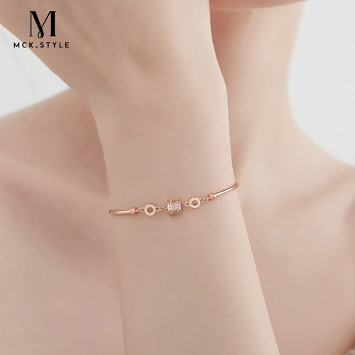 mck925银轻奢高级感小蛮腰手链